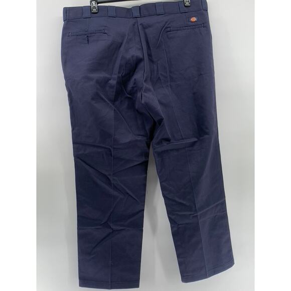 DICKIES Men's Navy Blue 874 Original Fit Straight-Leg Work Pants SZ 46x32 - Picture 2 of 10
